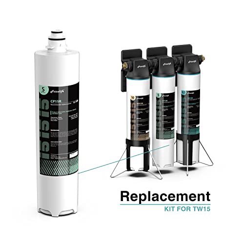Frizzlife CP15R-HF Replacement Housing Kit With CP15R Filter Cartridge Inside - the 2nd Stage For TW15 Under Sink Water Filter Systems - Image 2