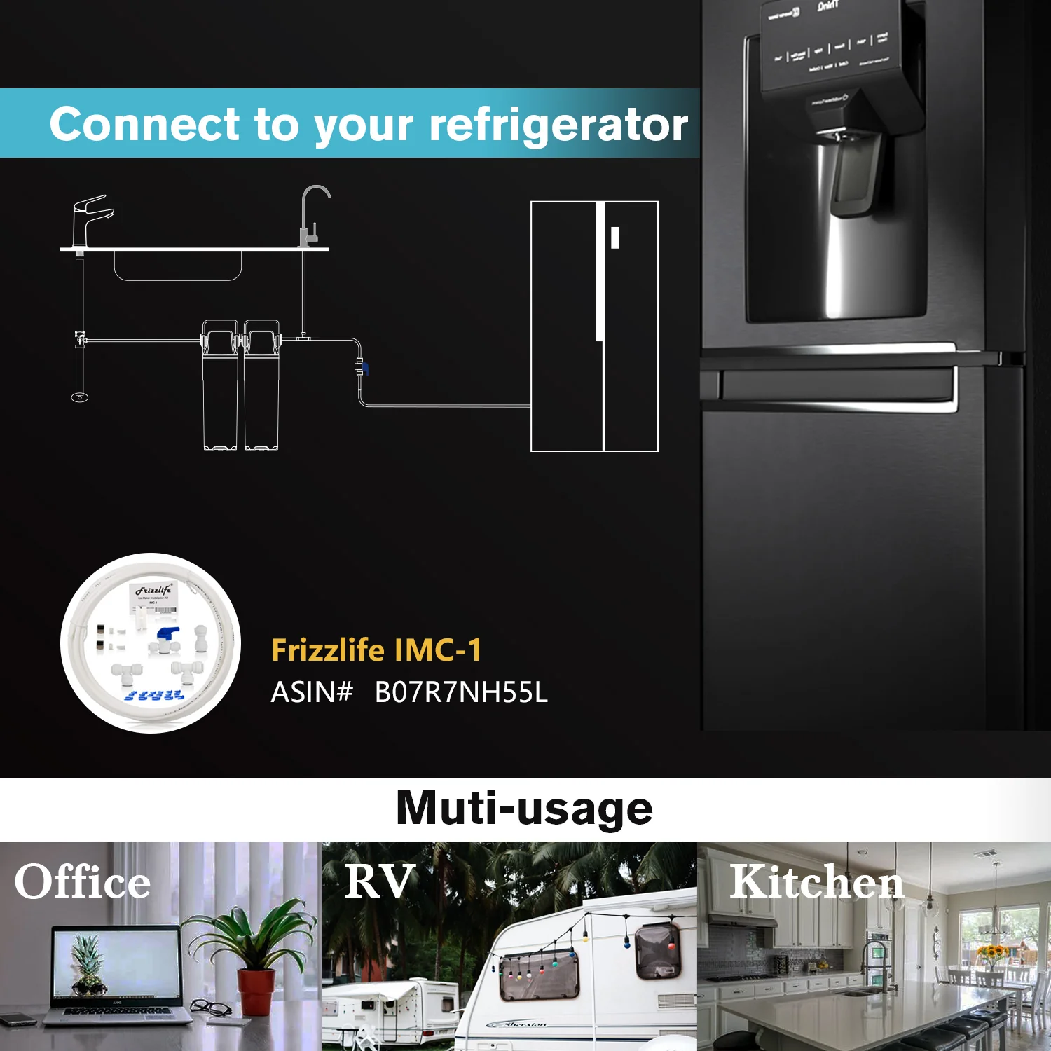 Frizzlife Under-Sink Water Filter System with Faucet, DW10F/DW15F - Image 7