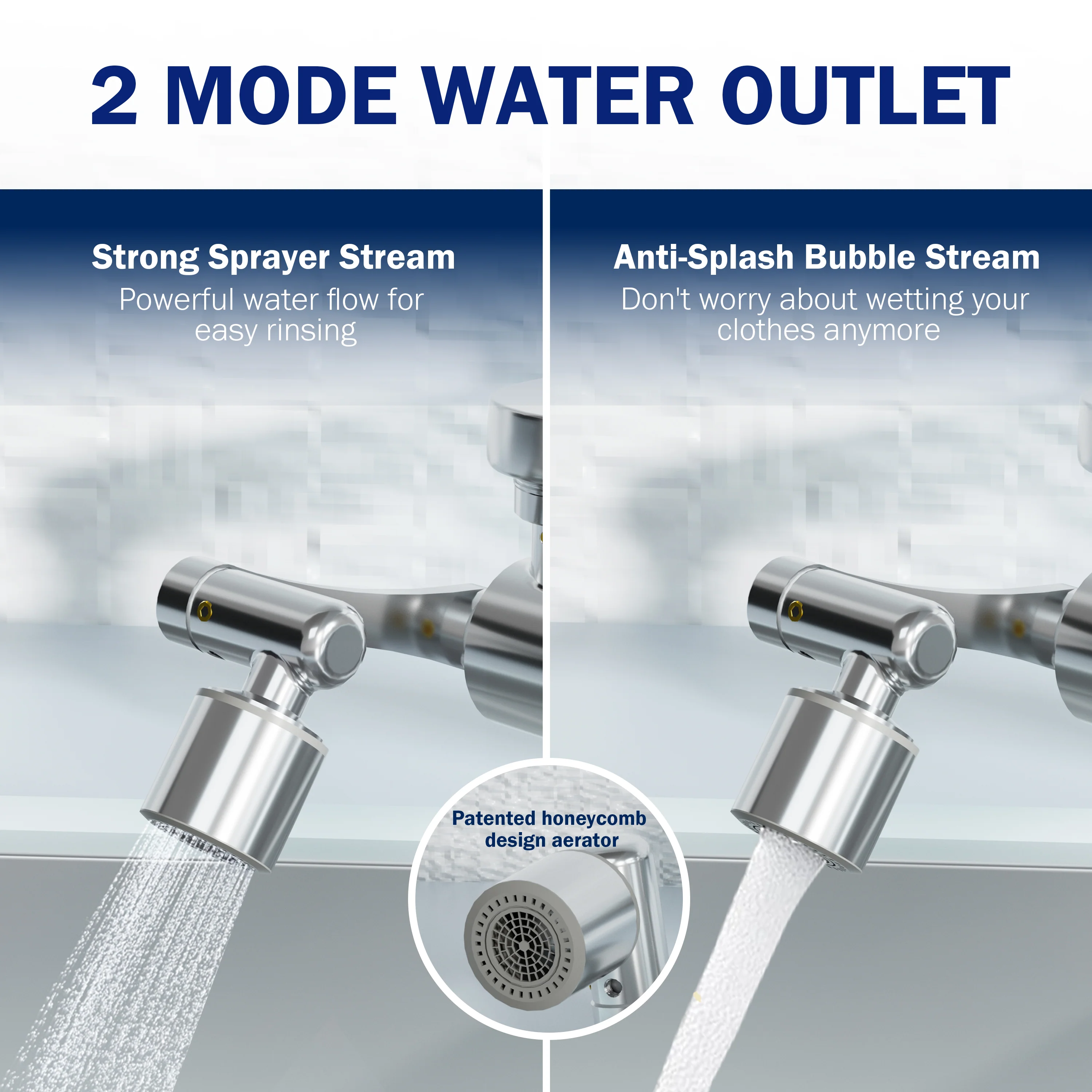 Frizzlife 1080° Rotating Faucet Extender with Filter, FF1080 - Image 3