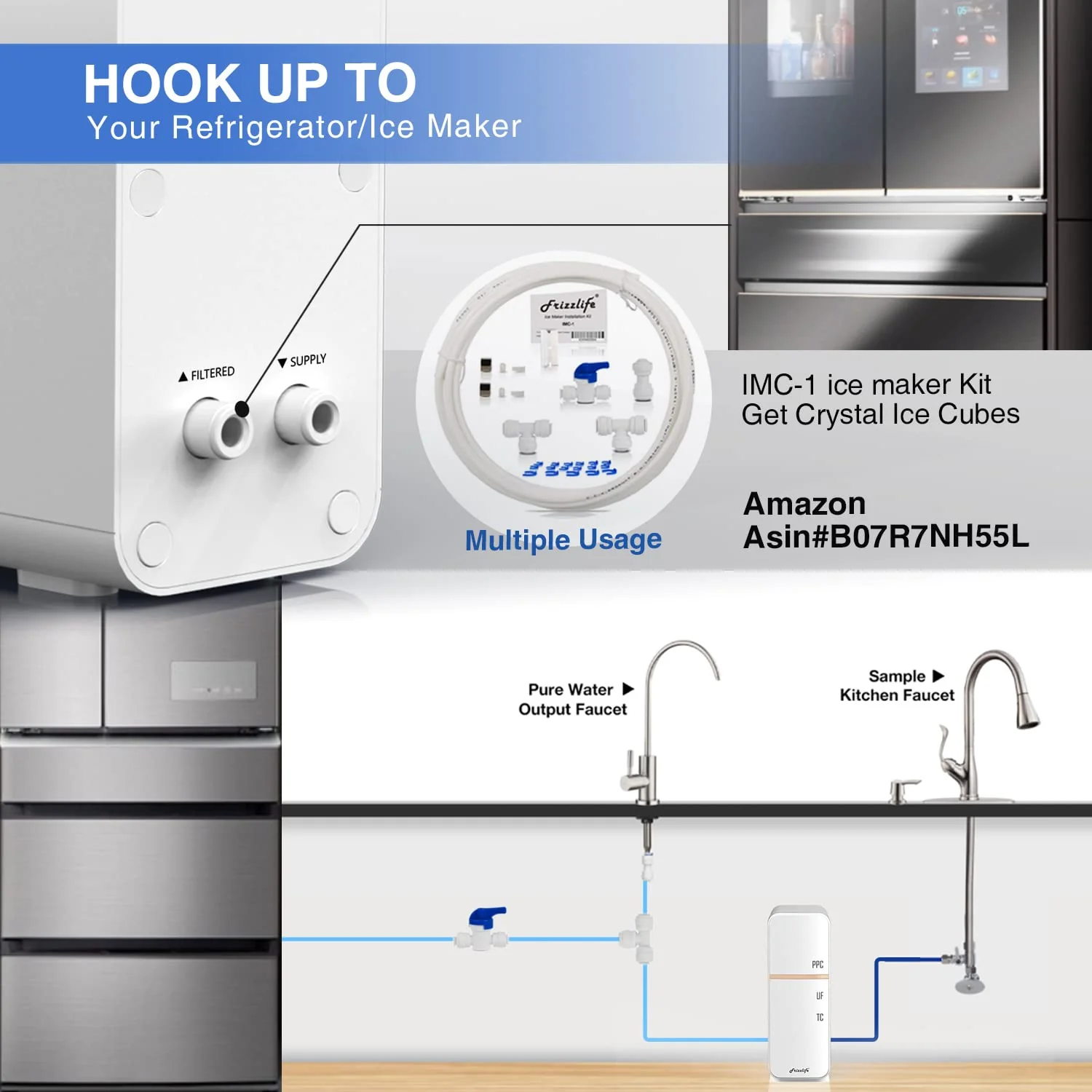 Frizzlife 0.01μm Ultra-Filtration Under-Sink Water Filter System, GX99 - Image 8