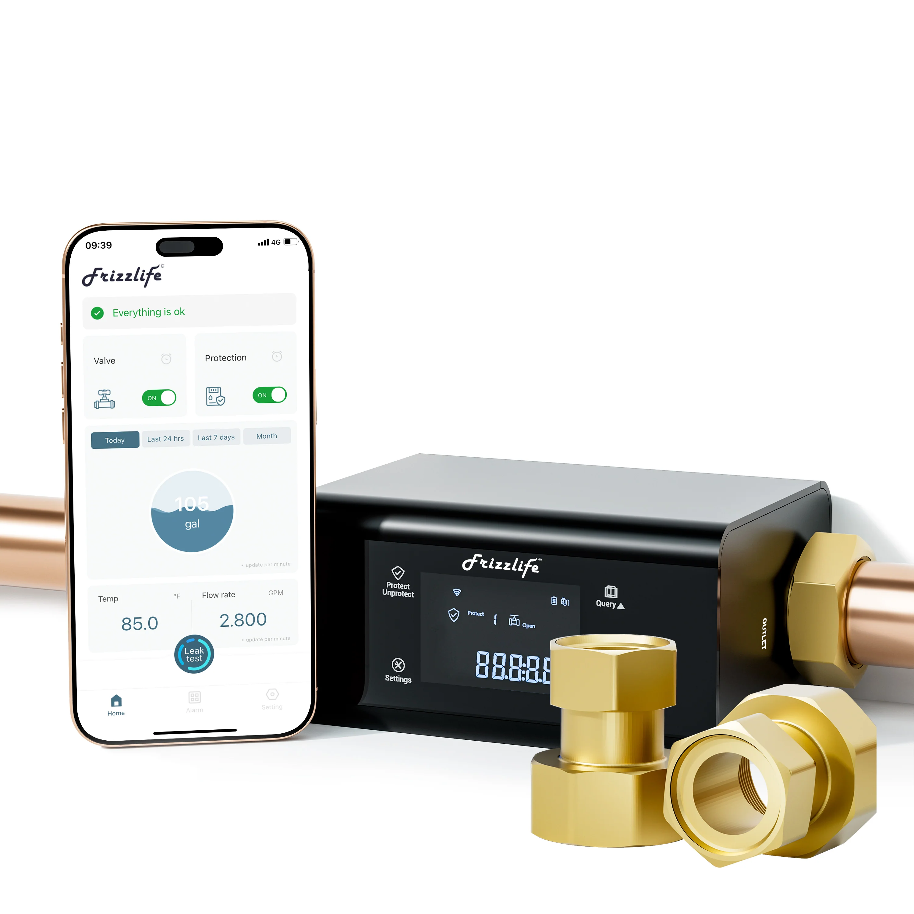 Frizzlife Smart Water Monitor with Automatic Shutoff Sensor, LP365 - Image 11