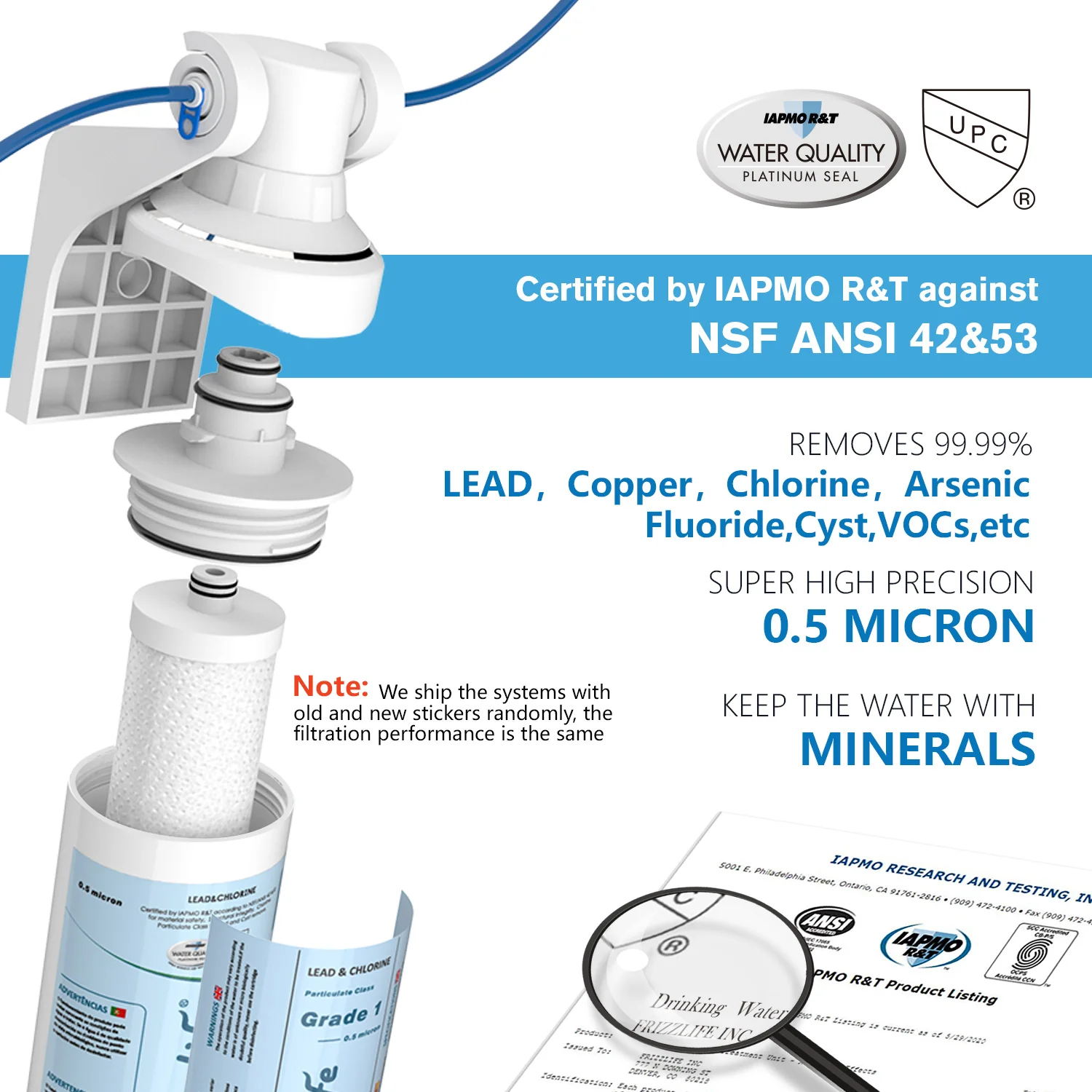 Frizzlife Under-Sink Water Filter System with Faucet, MP99 - Image 6