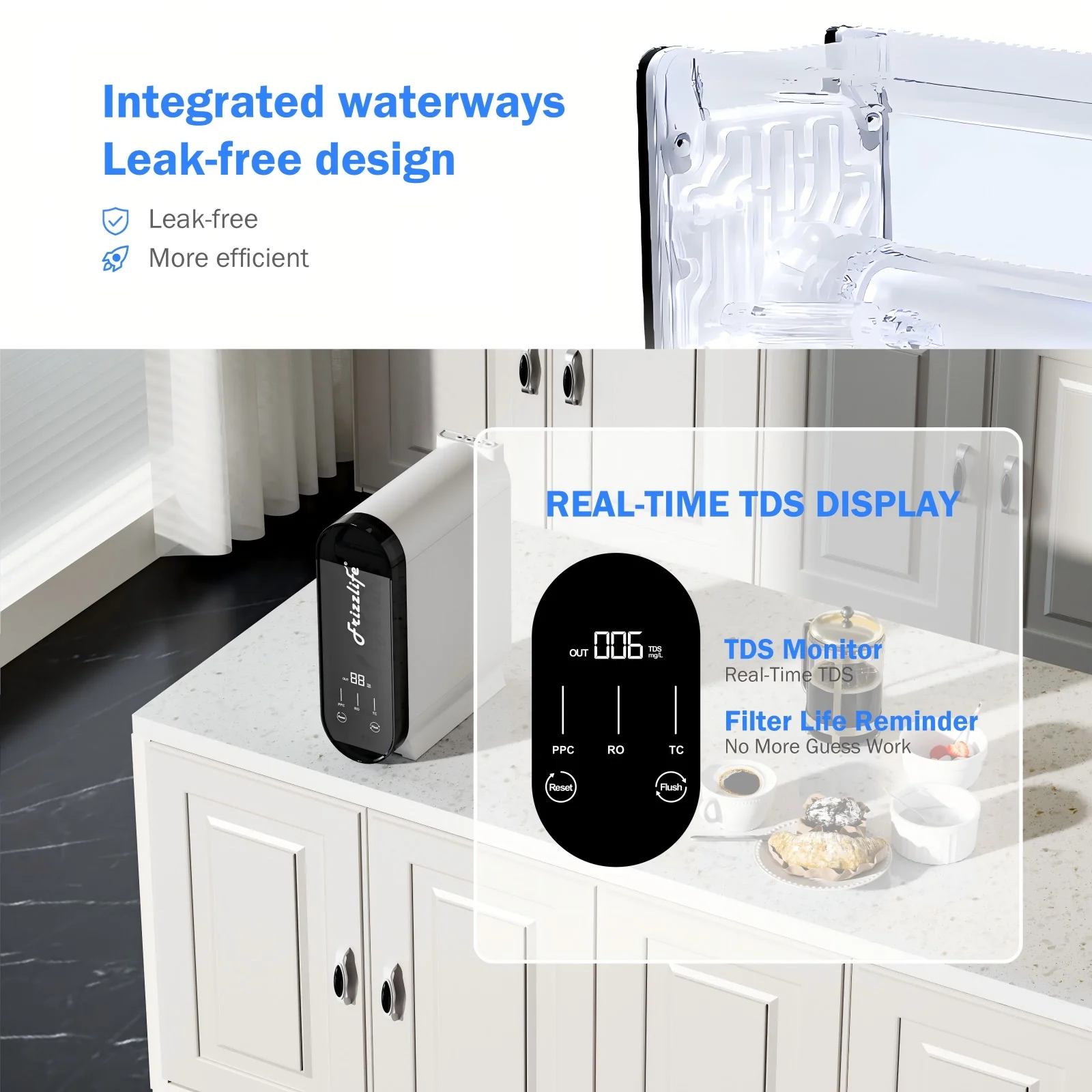 Frizzlife 600 GPD Tankless Reverse Osmosis System, PX600 - Image 3