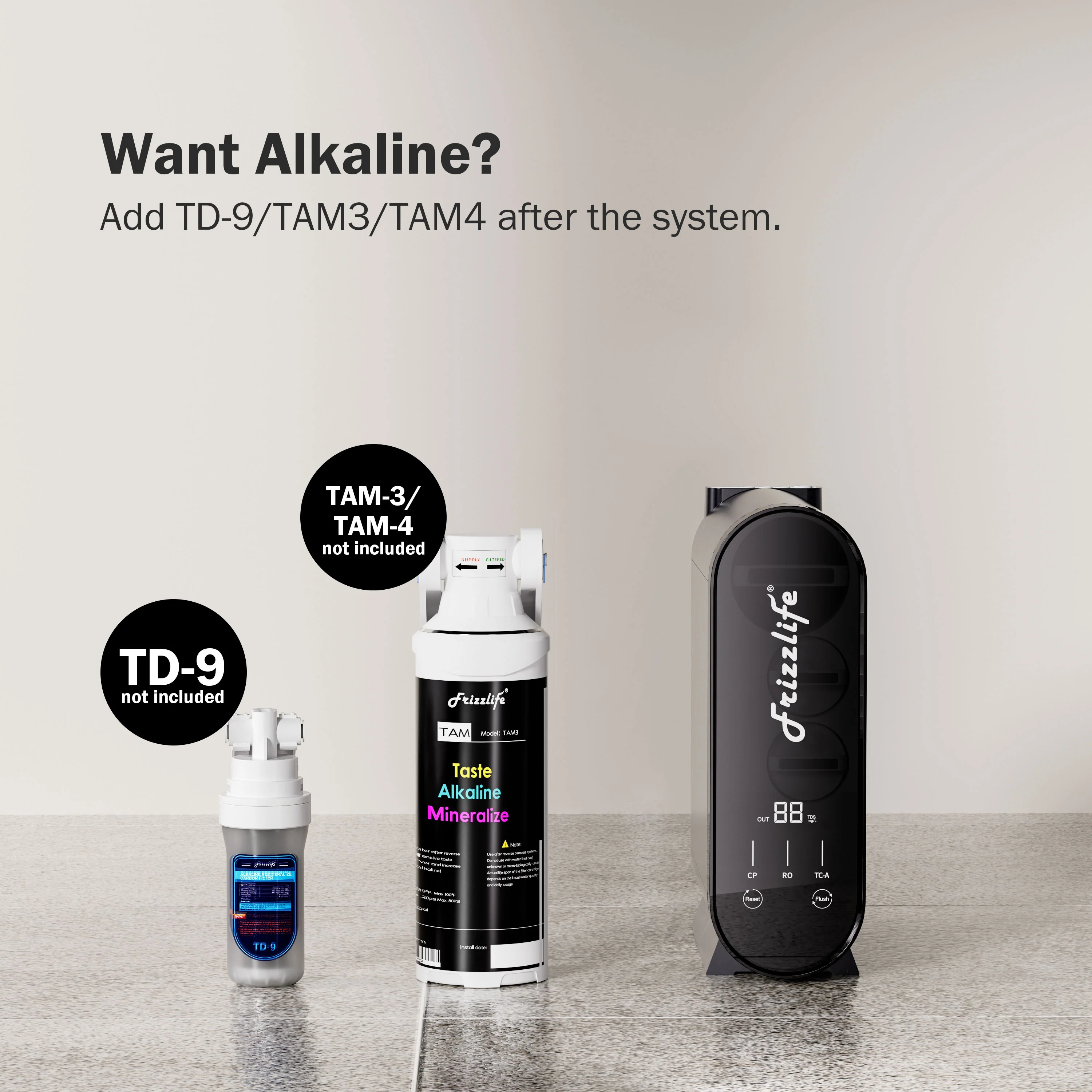 Frizzlife 600 GPD Tankless Reverse Osmosis System, PX600-Black - Image 6