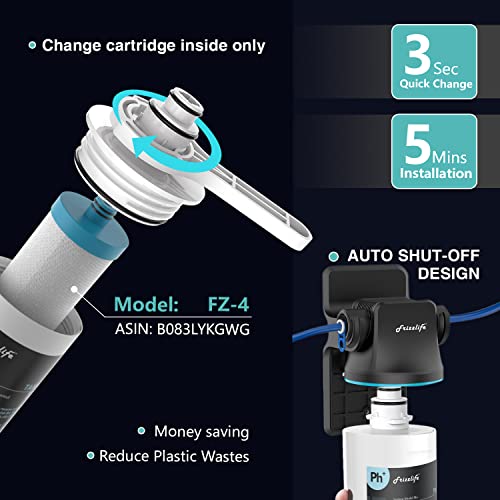 Frizzlife Alkaline PH+ Inline Reverse Osmosis Filter, TAM4 - Image 4