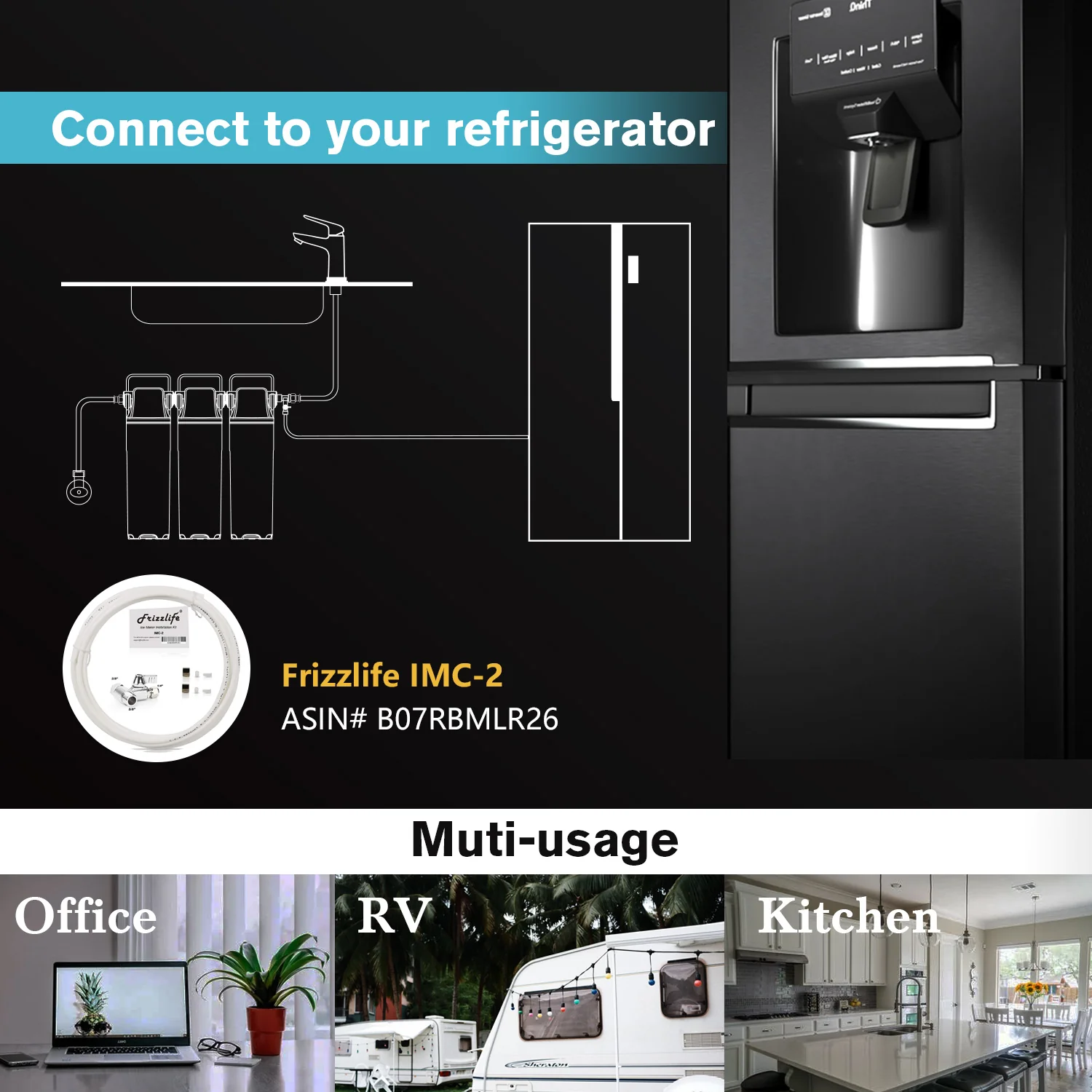 Frizzlife 3-Stage Under-Sink Water Filter System, TW10 - Image 7