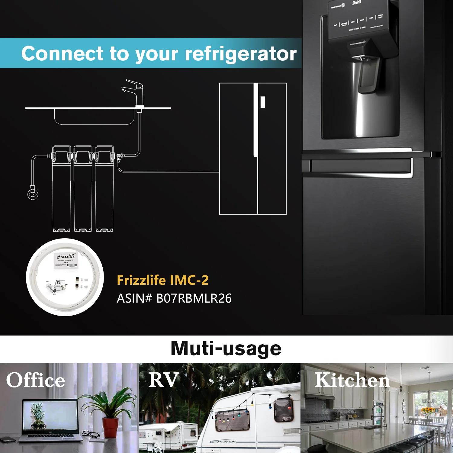 Frizzlife 3-Stage Under-Sink Water Filter System – Lead Reduction, TW15 - Image 6