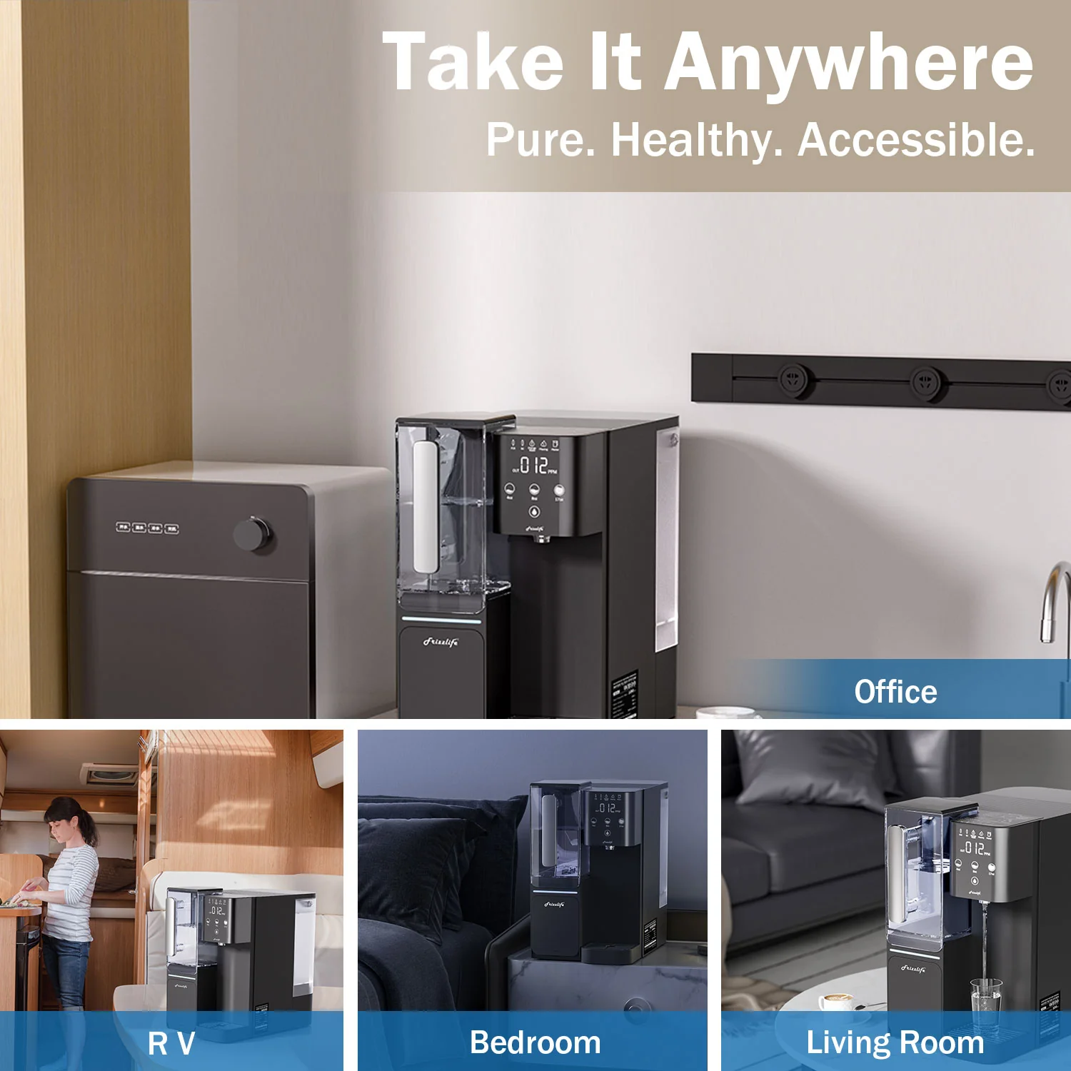 Frizzlife Countertop Reverse Osmosis System with Alkaline Water, WB99-C - Image 6